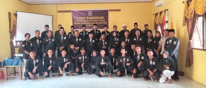 Pengurus Persaudaraan Setia Hati Terate (PSHT) Cabang Siak Gelar Rapat Kordinasi
